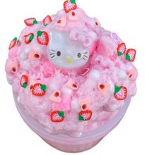Load image into Gallery viewer, Kawaii cute kitty sizzle puff cloud dough floam slime scented slime
