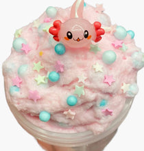 Load image into Gallery viewer, Axolotl sizzle puff cloud cream foam slime -  Hope Floats Slim Co

