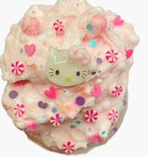 Load image into Gallery viewer, Kawaii cute kitty sizzle puff cloud dough floam slime scented slime
