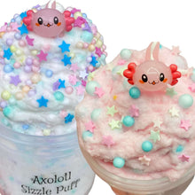 Load image into Gallery viewer, Axolotl sizzle puff cloud cream foam slime -  Hope Floats Slim Co
