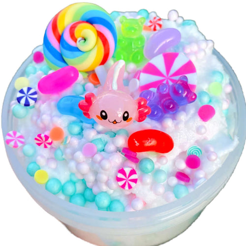 Axolotl Candy Shop sizzle puff Cloud cream foam SLIME -  Hope Floats Slim Co