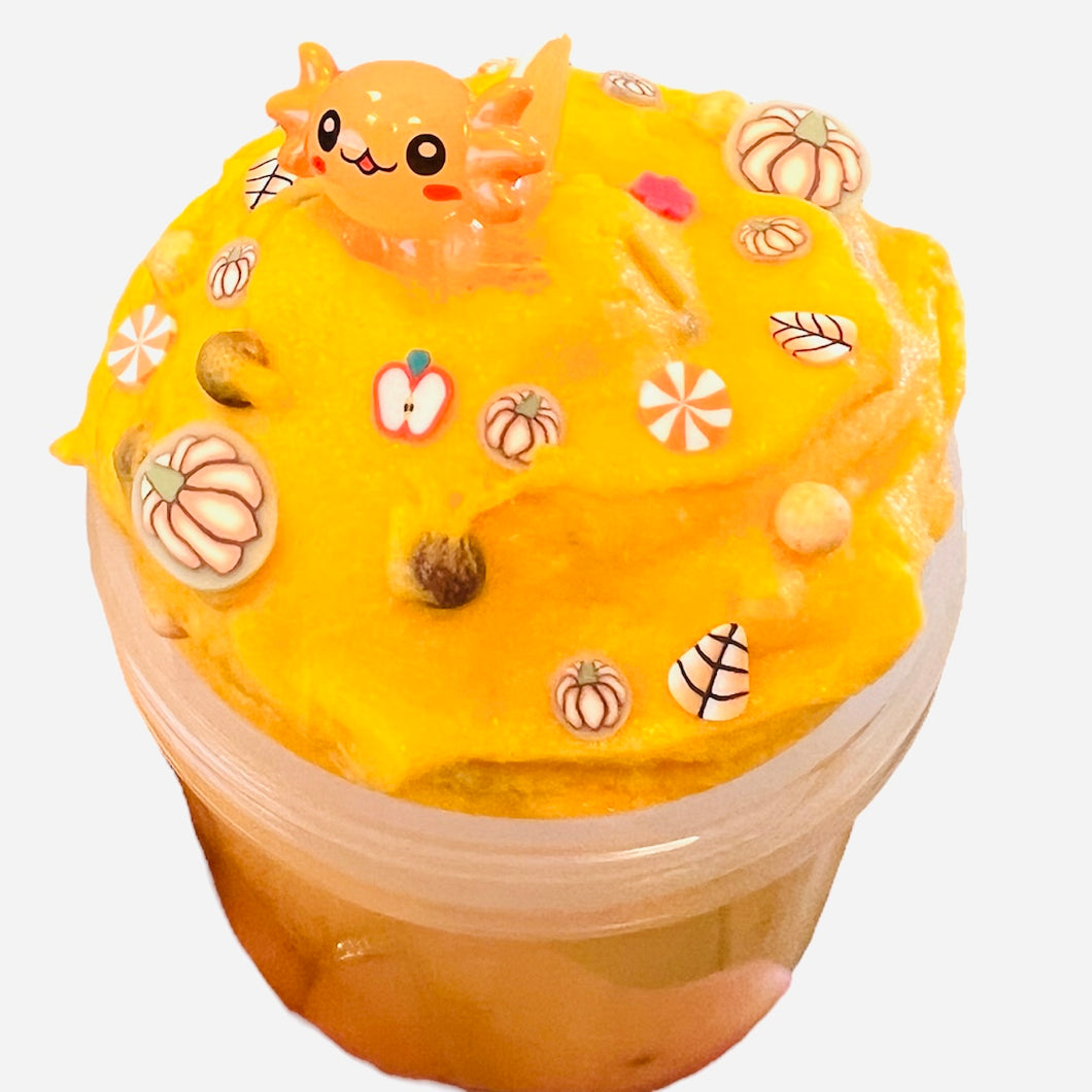 Pumpkin Spice Axol-latte Halloween slime