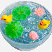 Load image into Gallery viewer, Duck pond Lilly pad slime
