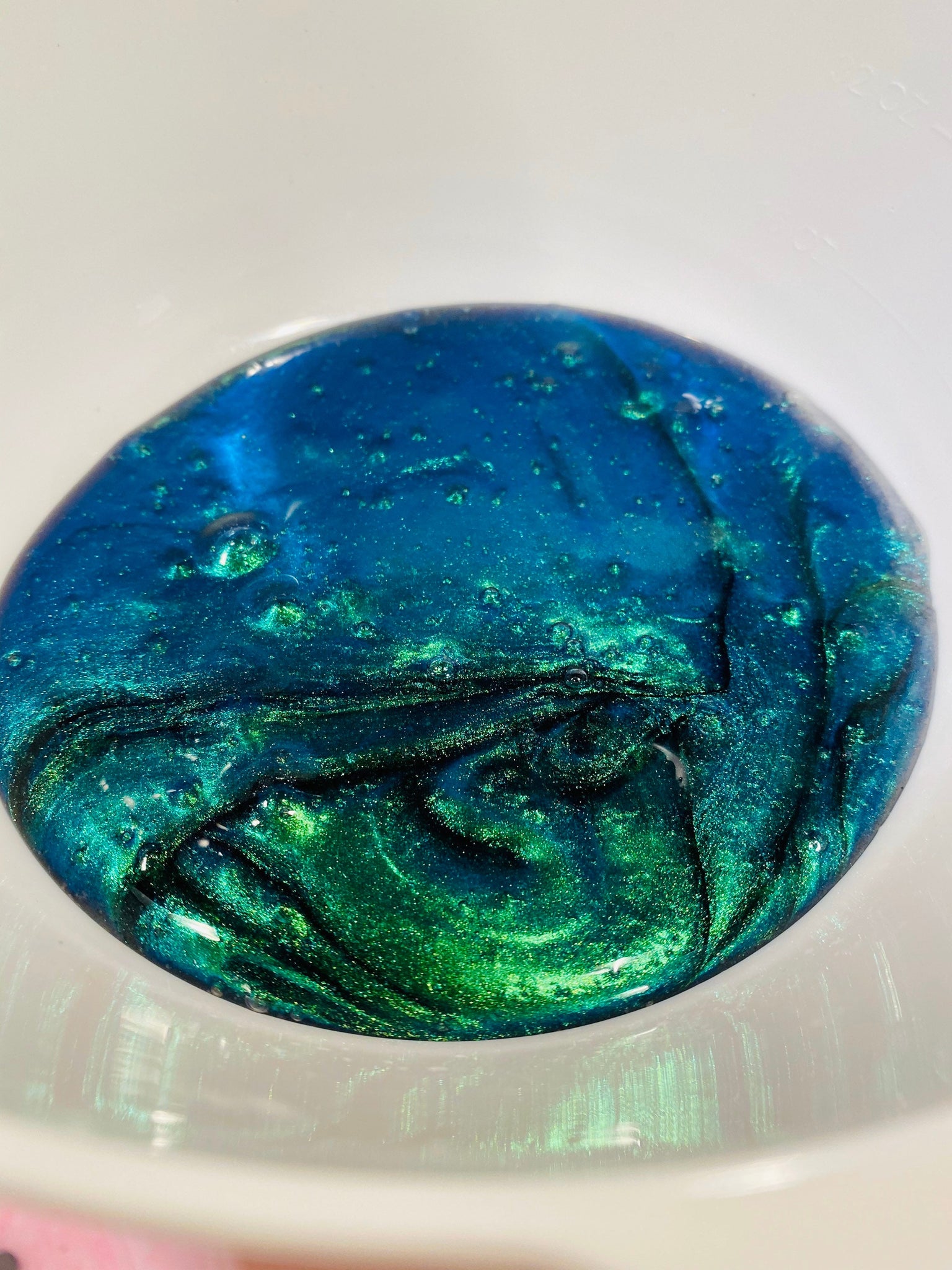 EARTH colorshift chameleon blue green Pigment Slime - Hope Floats Slime Co