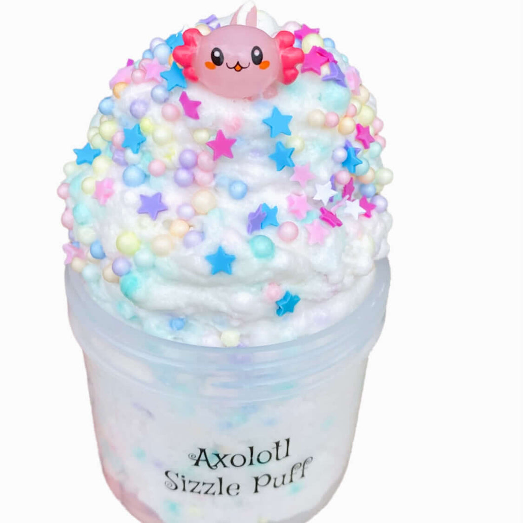 Axolotl sizzle puff cloud cream foam slime -  Hope Floats Slim Co