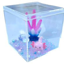 Load image into Gallery viewer, Axolotl tank slime fish tank cube slime
